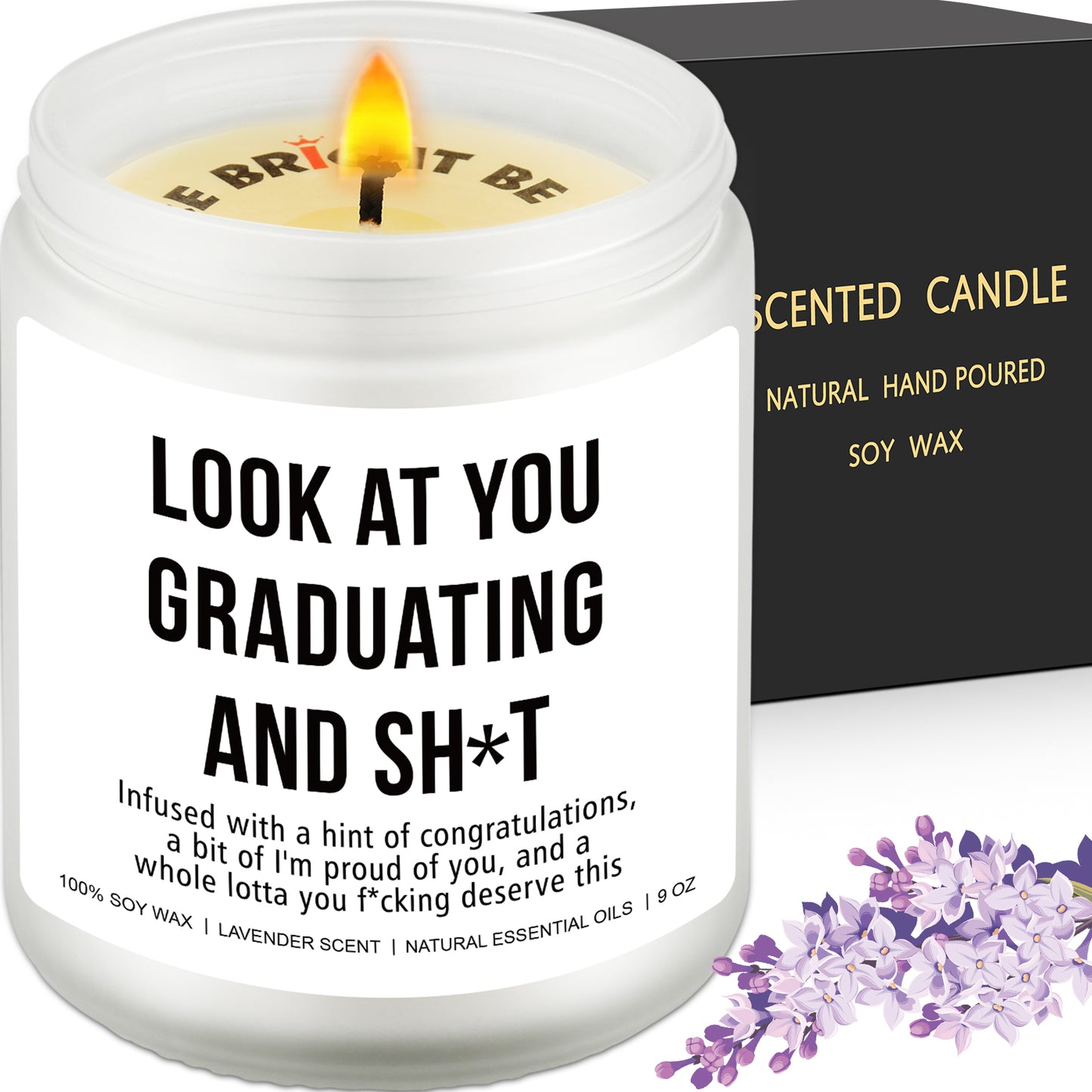 Graduation Gift, Bachelors Graduation Gift, Masters Graduation, Nursing School Grad, College Graduation Gift, High School Graduation, Achievement Gift, Funny Surprise Gift - Funny Grad Scented Candle