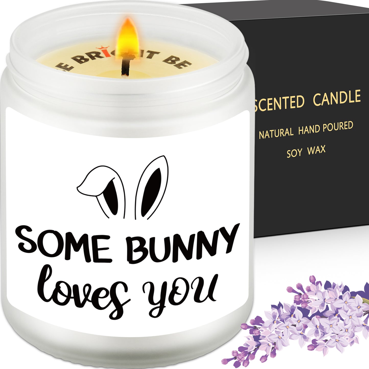 Some Bunny Loves You Happy Easter Gift for Her, Easter Gift for Him, Cute Candle Holiday Decoration, BFF Friend Gifts, Easterday Decor, Gifts for Mom, Easterday Bunny Basket Ideas, Scented Soy Candle