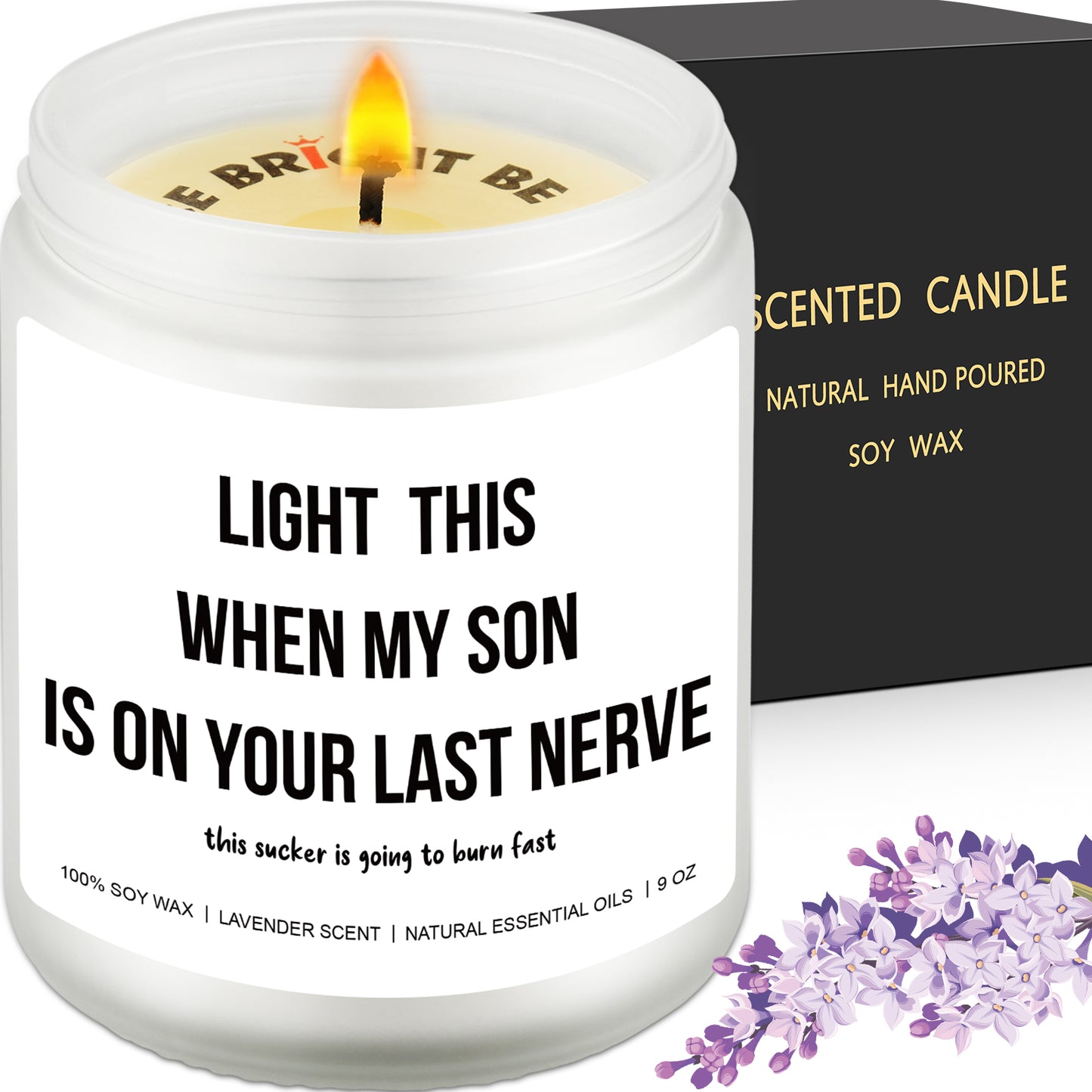 Last Nerve Candle - Funny Wedding & Bridal Shower Gift for Daughter-in-Law from Mother-in-Law, Easter Basket, Bridal Party Favors, Spring, Summer Holiday, Christmas, New Year Gift