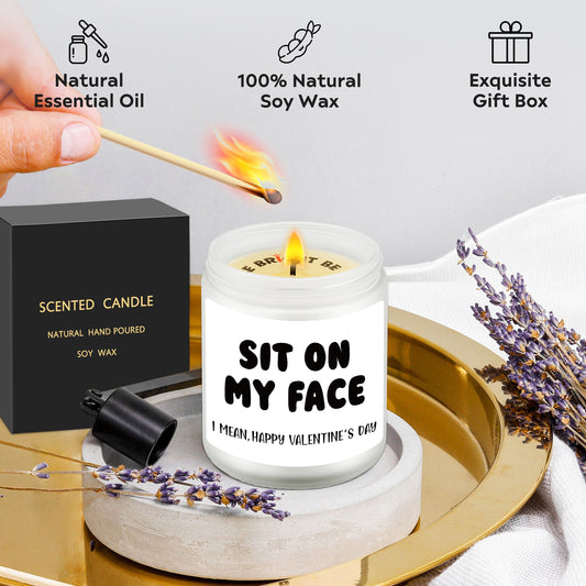 Candle Gifts for Him Boyfriend Husband Men Couples Gift Ideas, Present for Him, Naughty Anniversary Birthday Gifts for Boyfriend, Funny Romantic Gift for Husband Men, Humor Candles