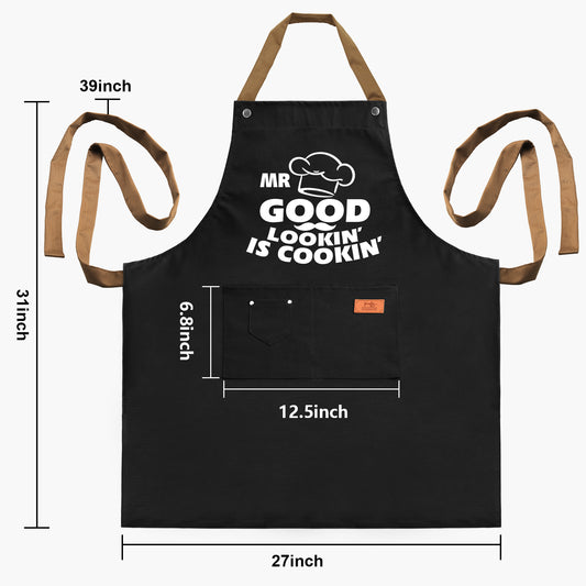 Gifts for Dad from Daughter Son Father's Day Gifts - Birthday Thanksgiving Gifts for Dad, Manly Gifts for Friends - Funny Birthday Gifts, Naughty Gifts for Him, Funny Cooking Apron with Pockets