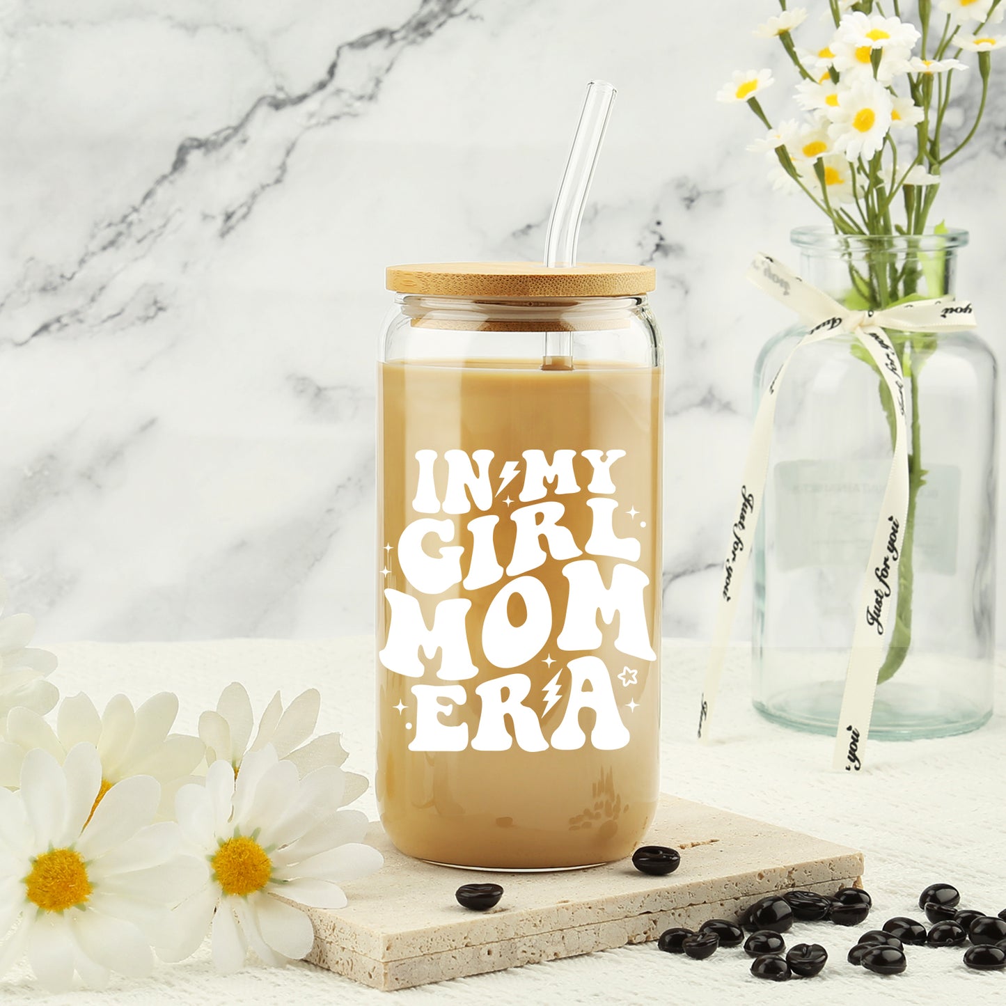 iiGifts In My Girl Mom Era Tumbler - Funny Coffee Cup for New/Expecting Moms, Aunts and Girl Mom Club | Mothers Day, Christmas, Baby-Shower Gift for Women