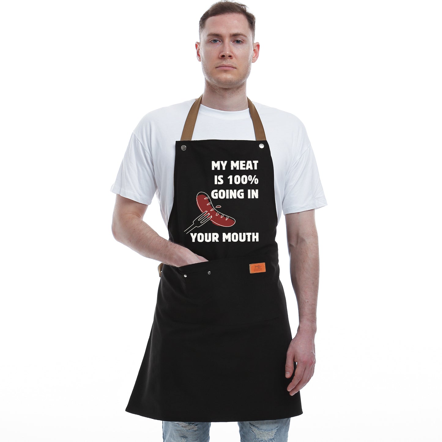 Funny Gifts for Men and Women – Naughty Birthday Gifts for Husband, Boyfriend, Fiance, Guy, Him, Friends – Grilling gifts – Unique Birthday Gifts – Men's Cooking BBQ Apron Joke Gifts for Him