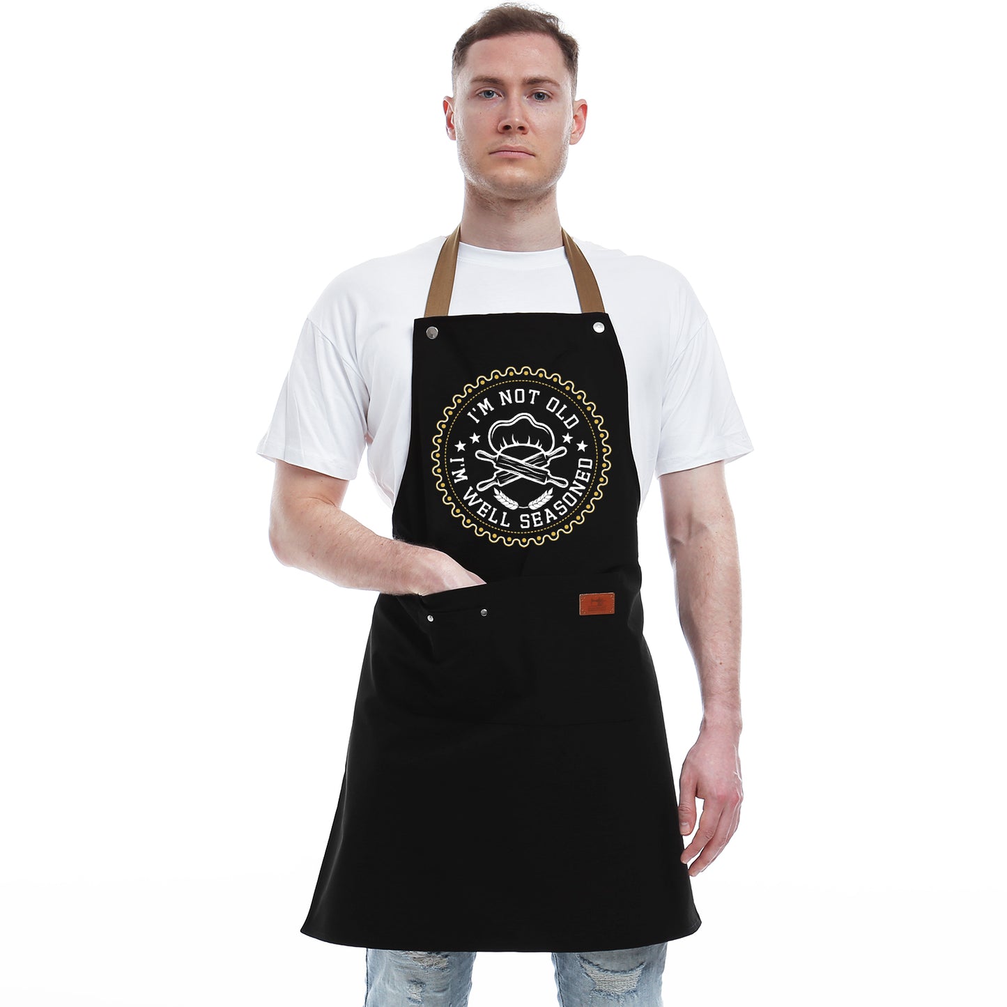 Kitchen Gifts For Men, Women, Gifts for Mom, Gifts for Dad, Husband, Boyfriend, Brother, Wife, Girlfriend, Unique Birthday Gifts, Humor Apron for friends, Bff, Kitchen Chef Aprons Baking Gifts