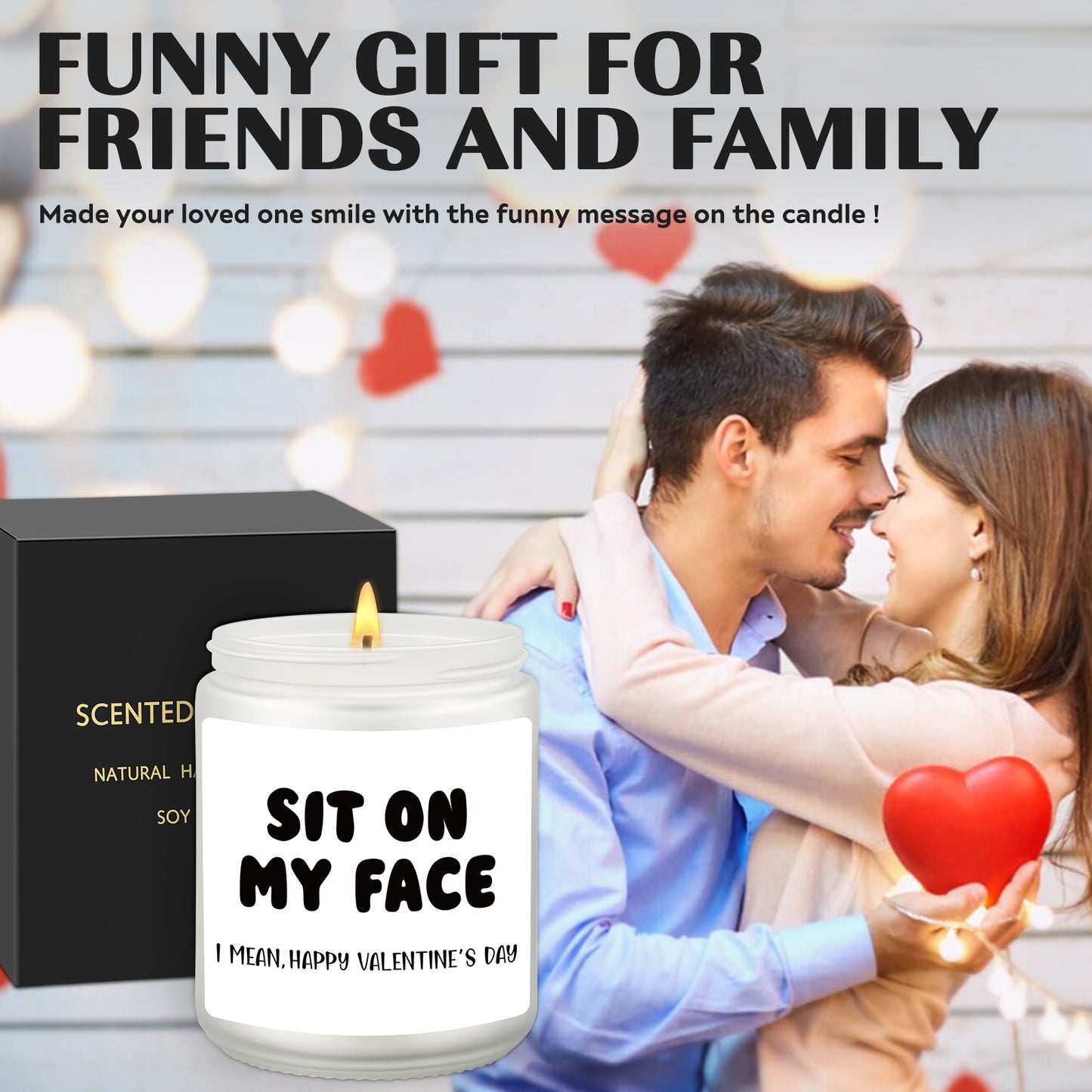 Candle Gifts for Him Boyfriend Husband Men Couples Gift Ideas, Present for Him, Naughty Anniversary Birthday Gifts for Boyfriend, Funny Romantic Gift for Husband Men, Humor Candles