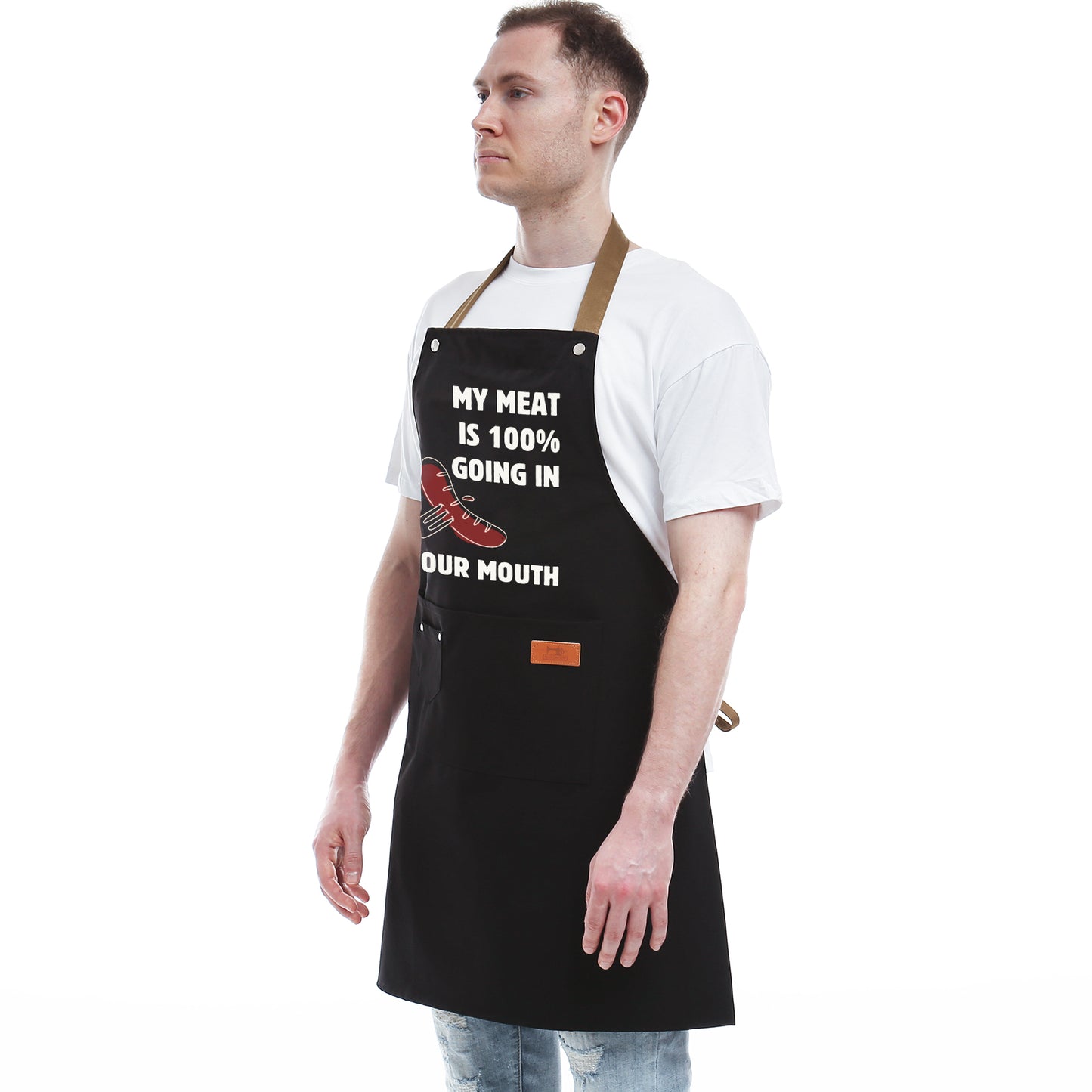 Funny Gifts for Men and Women – Naughty Birthday Gifts for Husband, Boyfriend, Fiance, Guy, Him, Friends – Grilling gifts – Unique Birthday Gifts – Men's Cooking BBQ Apron Joke Gifts for Him