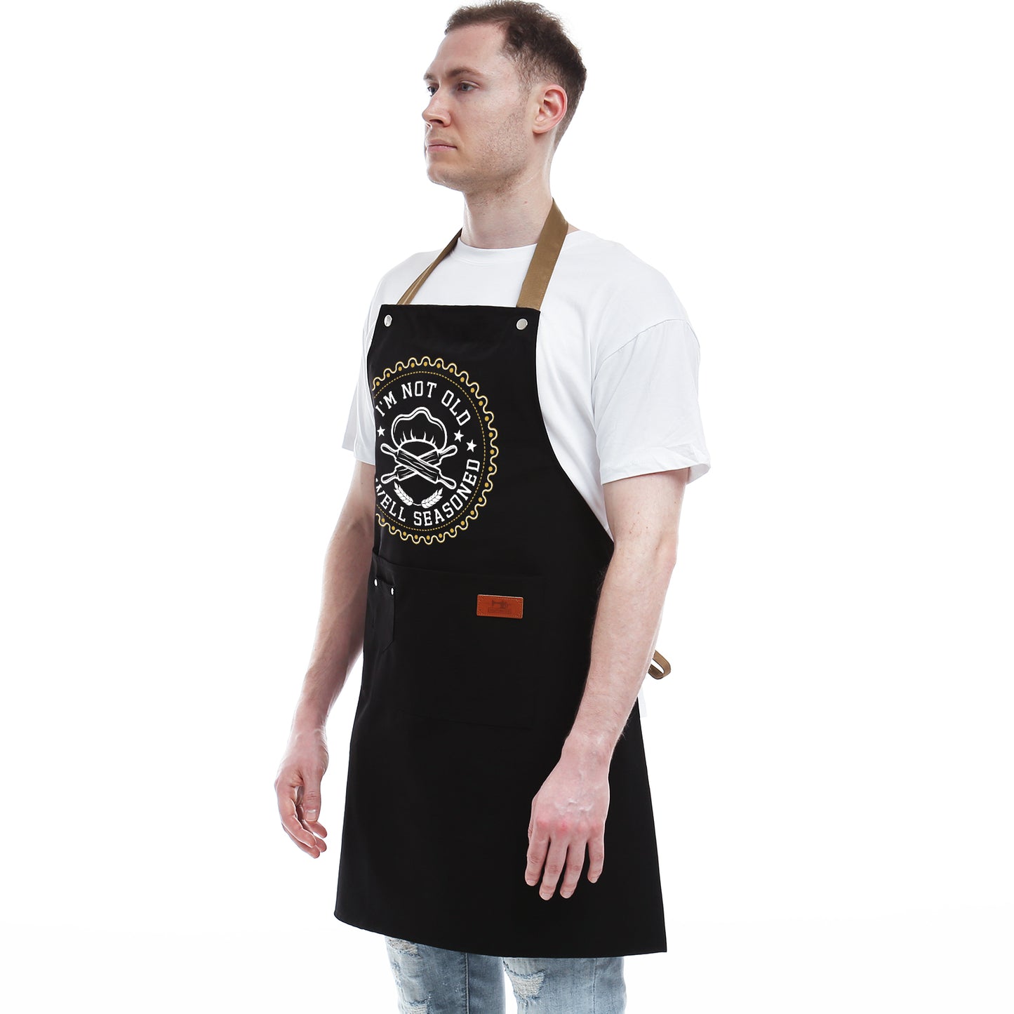 Kitchen Gifts For Men, Women, Gifts for Mom, Gifts for Dad, Husband, Boyfriend, Brother, Wife, Girlfriend, Unique Birthday Gifts, Humor Apron for friends, Bff, Kitchen Chef Aprons Baking Gifts
