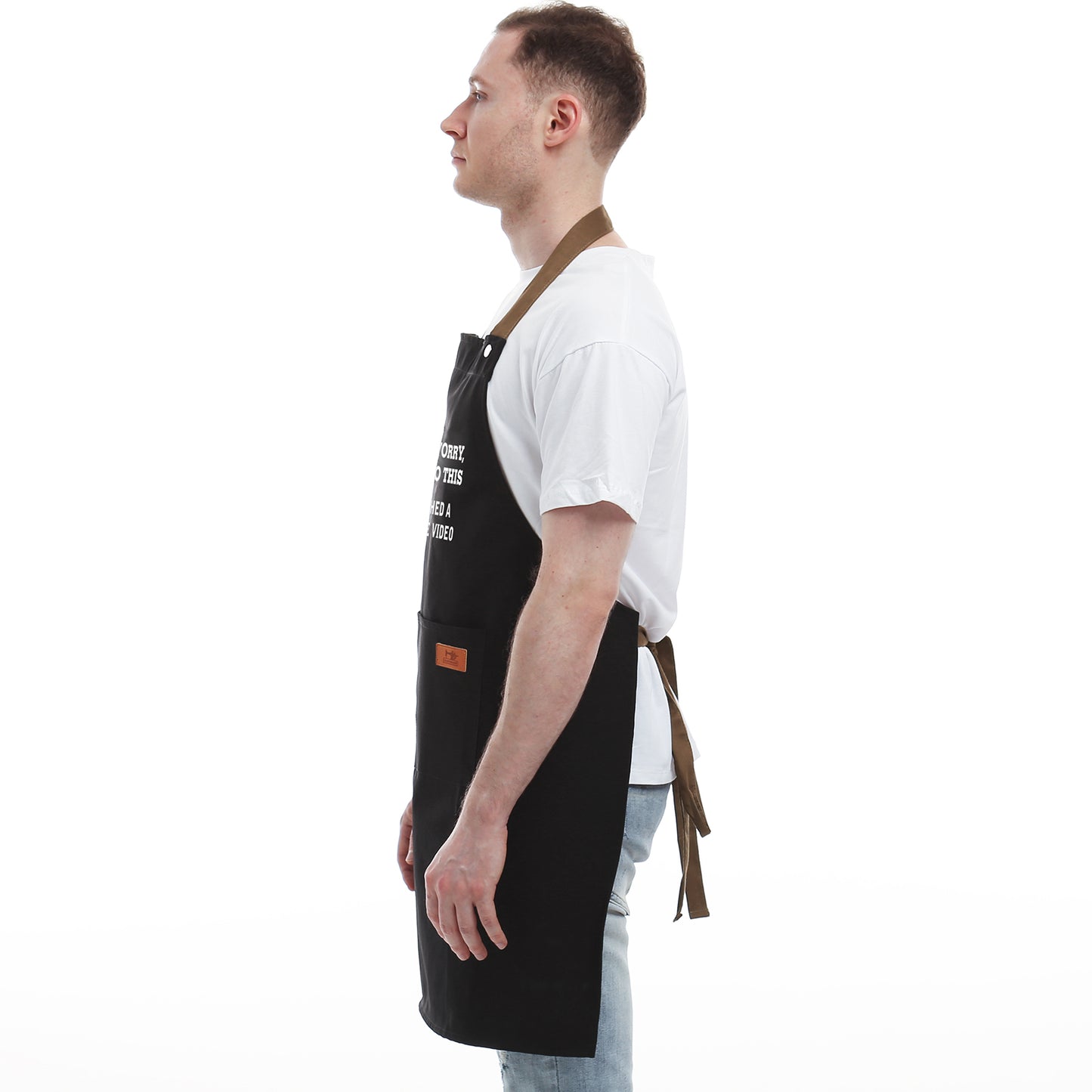 Gifts for Mom, Dad, Mother's Day Father's Day Dad Gifts from Daughter Son, Funny Gift for Husband, Boyfriend, Brother, Uncle, Men Unique Birthday Present – BBQ Cooking Chef Apron with 3 Pockets