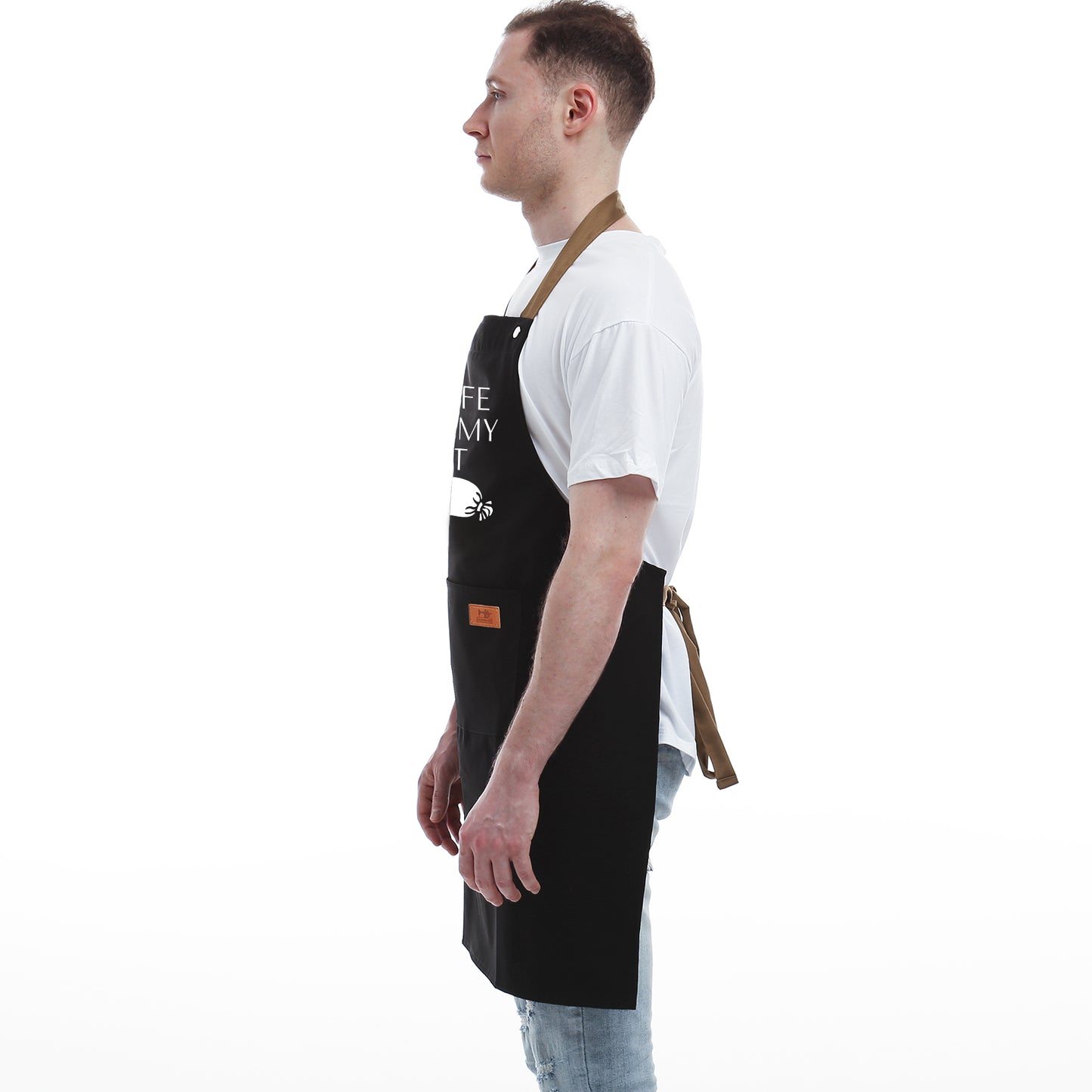 Funny Gifts for Men Apron - Dad Gifts - Husband Gifts from Wife - Fathers Day, Birthday Naughty Gifts for Men, Male Friends, Boyfriend, Guy, Chef, Him, Coworker - BBQ Cooking Grilling Aprons