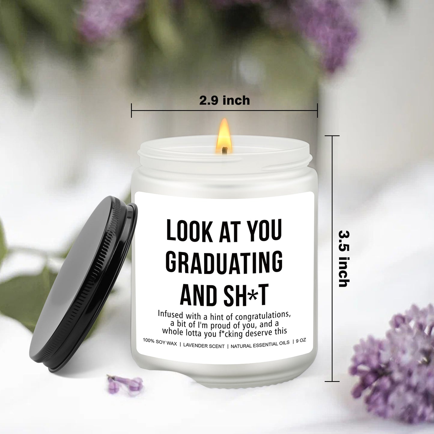 Graduation Gift, Bachelors Graduation Gift, Masters Graduation, Nursing School Grad, College Graduation Gift, High School Graduation, Achievement Gift, Funny Surprise Gift - Funny Grad Scented Candle