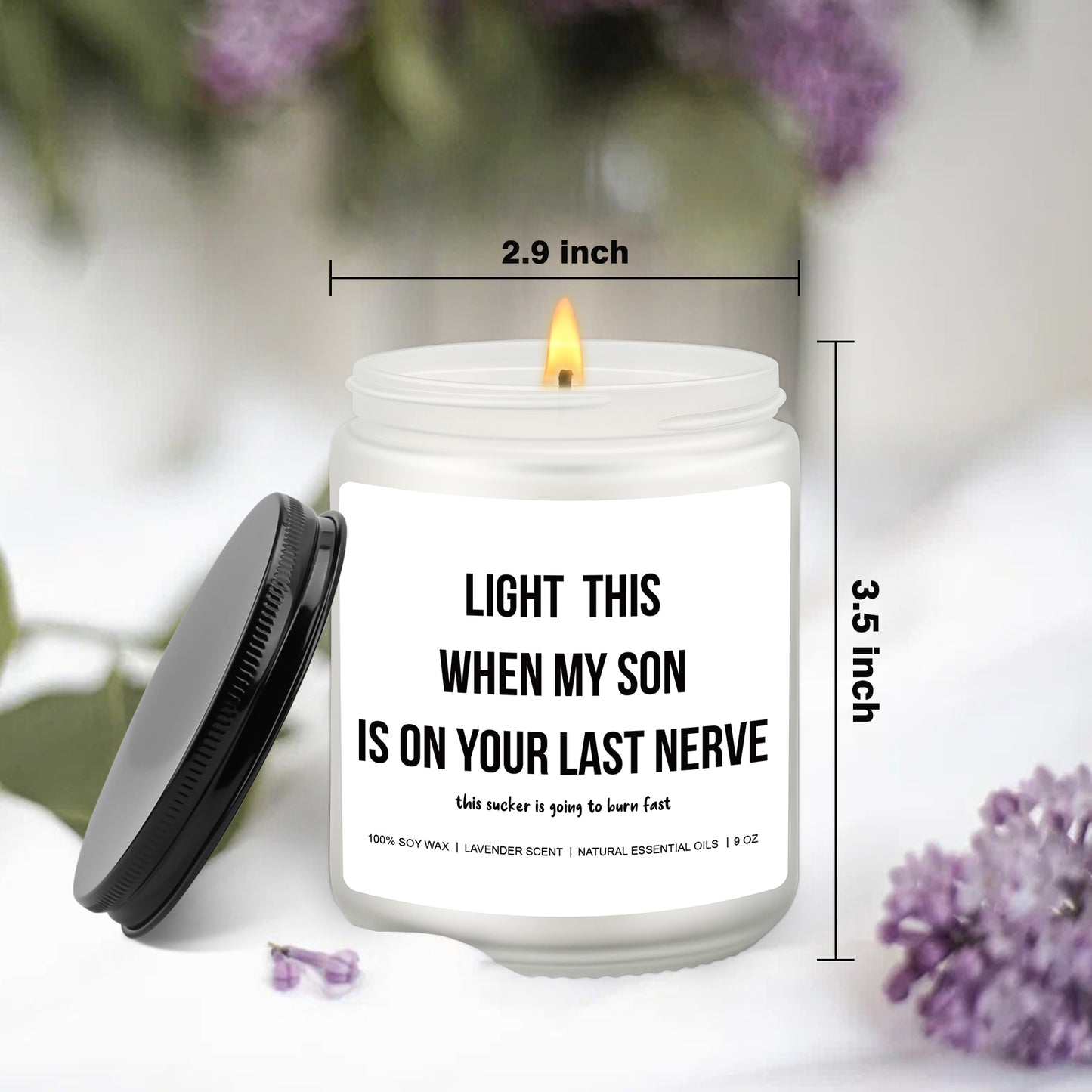 Last Nerve Candle - Funny Wedding & Bridal Shower Gift for Daughter-in-Law from Mother-in-Law, Easter Basket, Bridal Party Favors, Spring, Summer Holiday, Christmas, New Year Gift