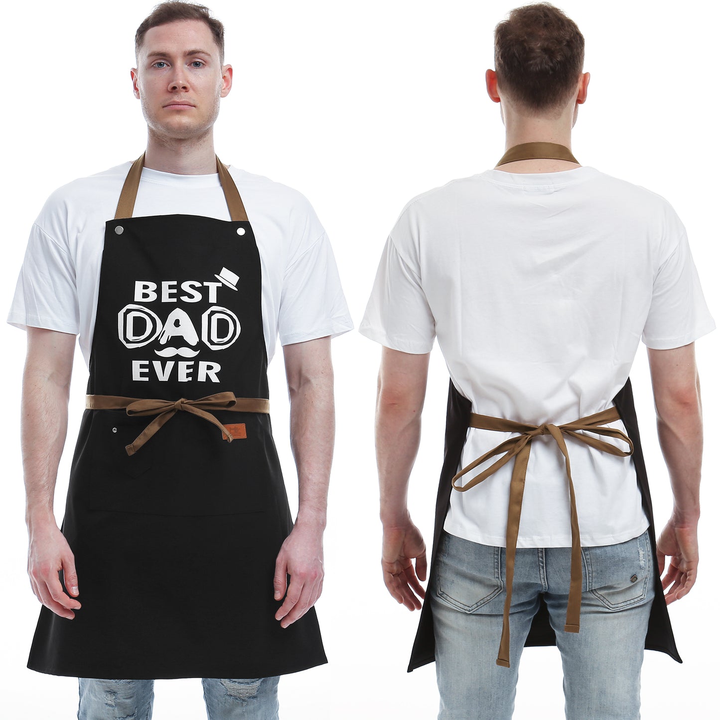 Gifts for Dad from Daughter Son - Father's Day Gifts - Birthday Gifts, Thanksgiving Gifts, Christmas Gifts for Dad - Funny Birthday Gifts for Dad, Best Dad Gifts - Best Dad Ever, BBQ Chef Apron