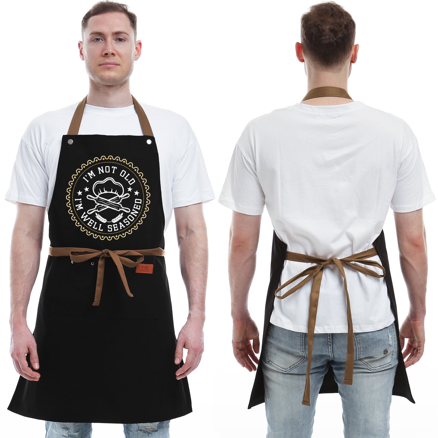 Kitchen Gifts For Men, Women, Gifts for Mom, Gifts for Dad, Husband, Boyfriend, Brother, Wife, Girlfriend, Unique Birthday Gifts, Humor Apron for friends, Bff, Kitchen Chef Aprons Baking Gifts