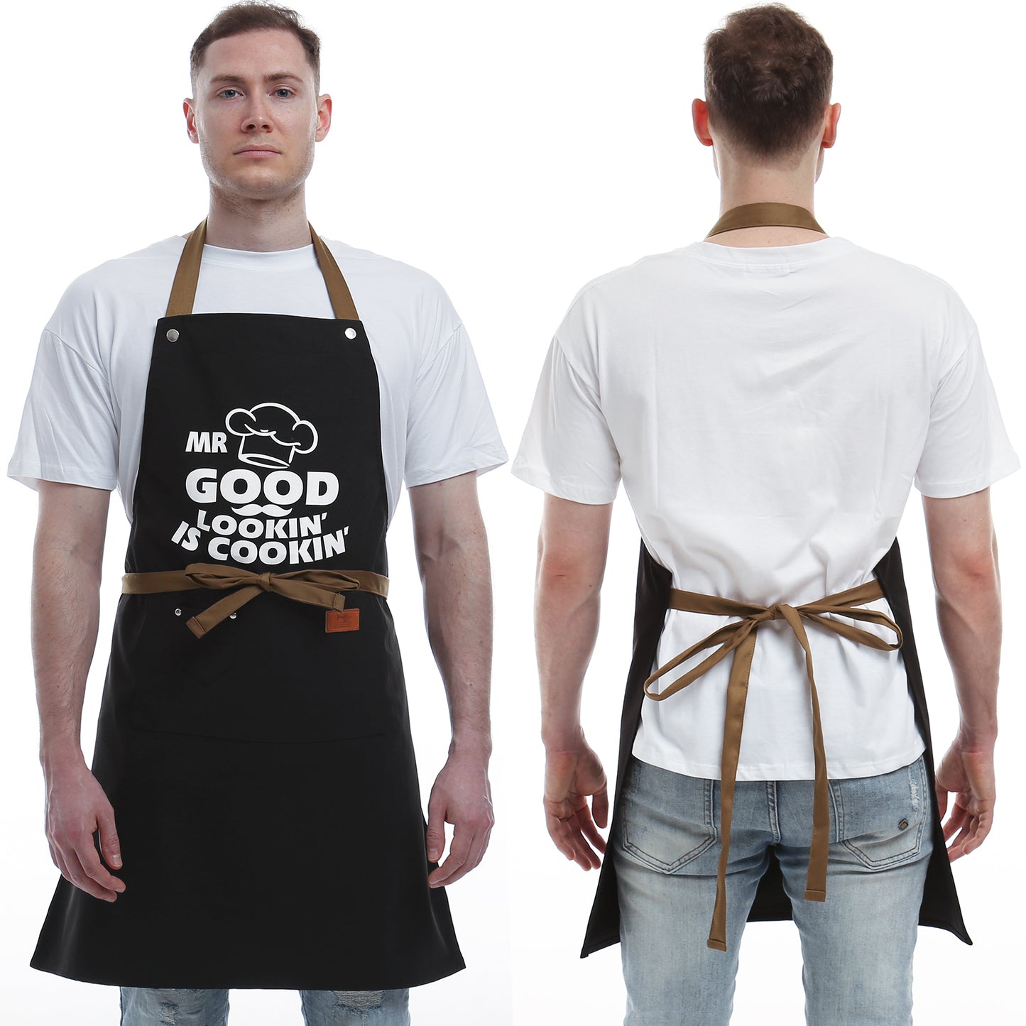 Gifts for Dad from Daughter Son Father's Day Gifts - Birthday Thanksgiving Gifts for Dad, Manly Gifts for Friends - Funny Birthday Gifts, Naughty Gifts for Him, Funny Cooking Apron with Pockets