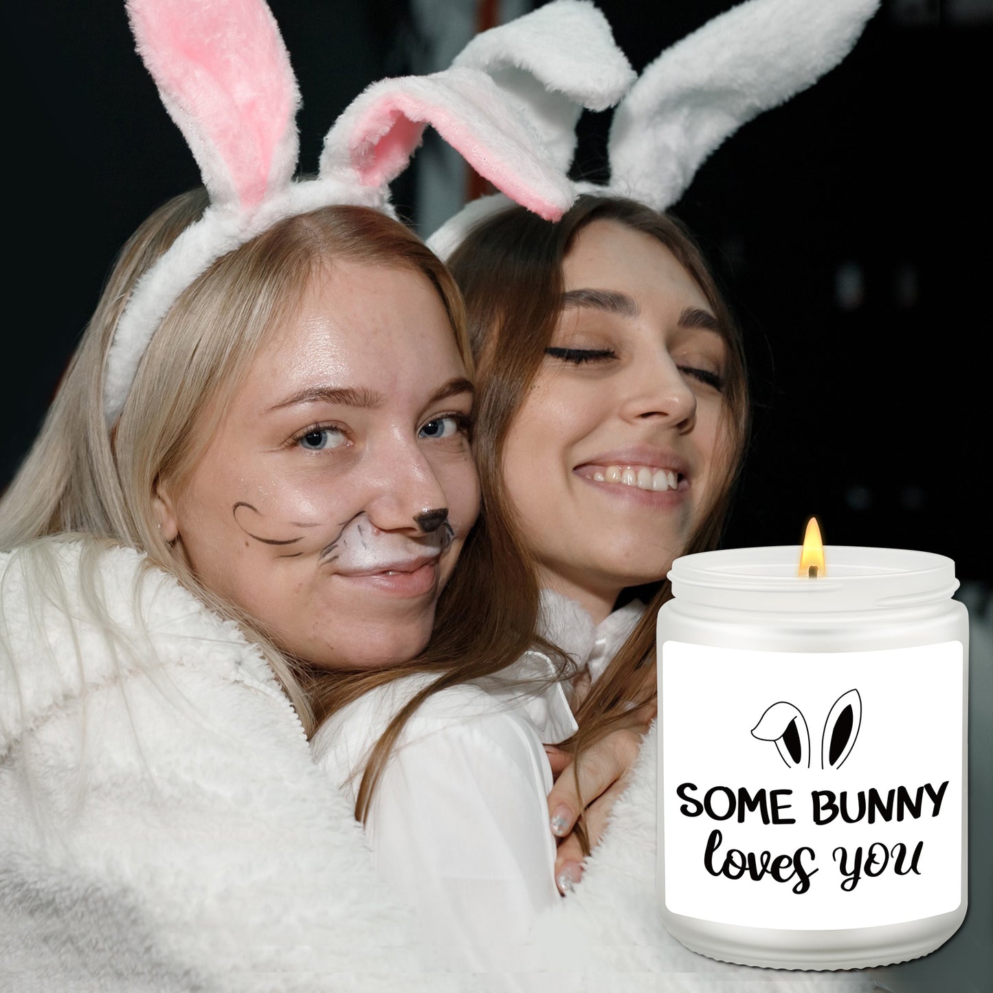 Some Bunny Loves You Happy Easter Gift for Her, Easter Gift for Him, Cute Candle Holiday Decoration, BFF Friend Gifts, Easterday Decor, Gifts for Mom, Easterday Bunny Basket Ideas, Scented Soy Candle