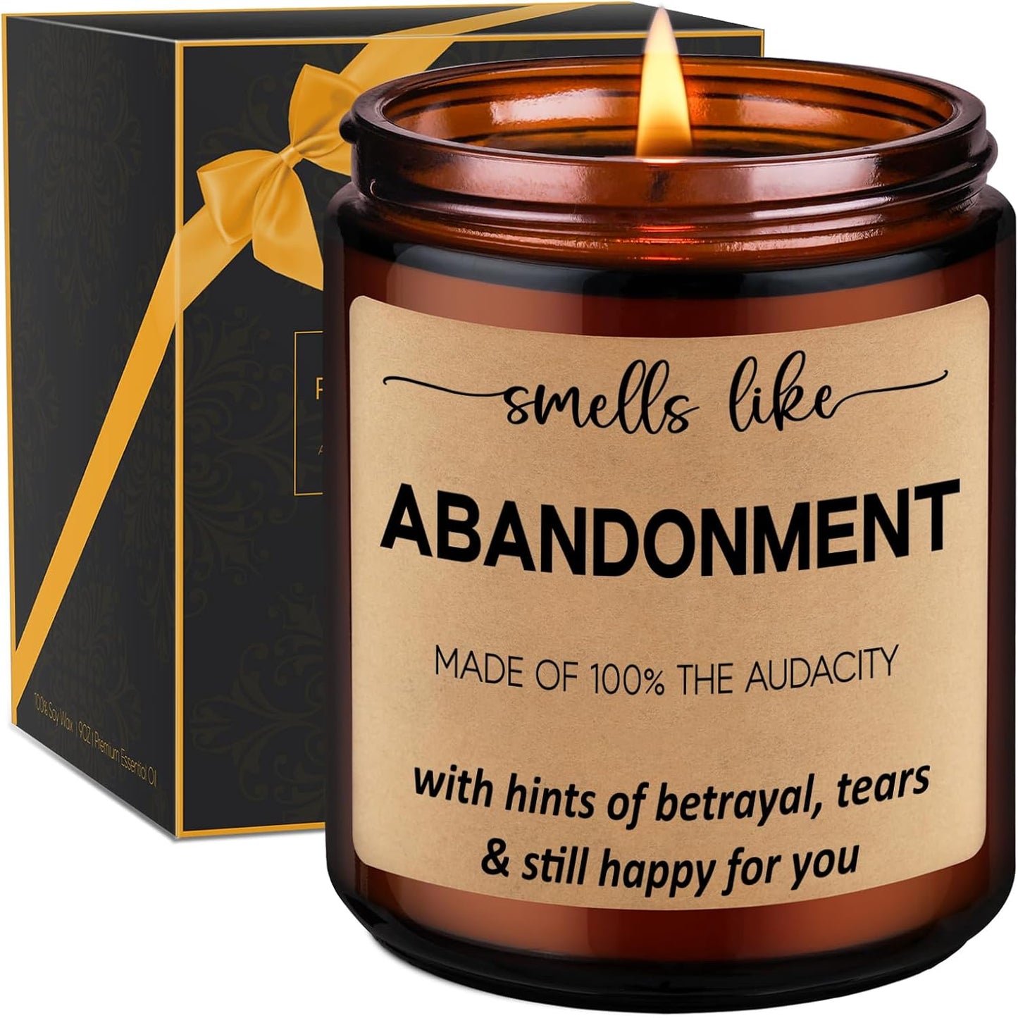 Scented Candles - Friends Moving Away, Coworker Leaving Ideas, Funny Retirement Gifts for Women, Men - Goodbye, Going Away, Farewell Gifts for Coworkers, Boss, Work Bestie, Woman, Best Friend