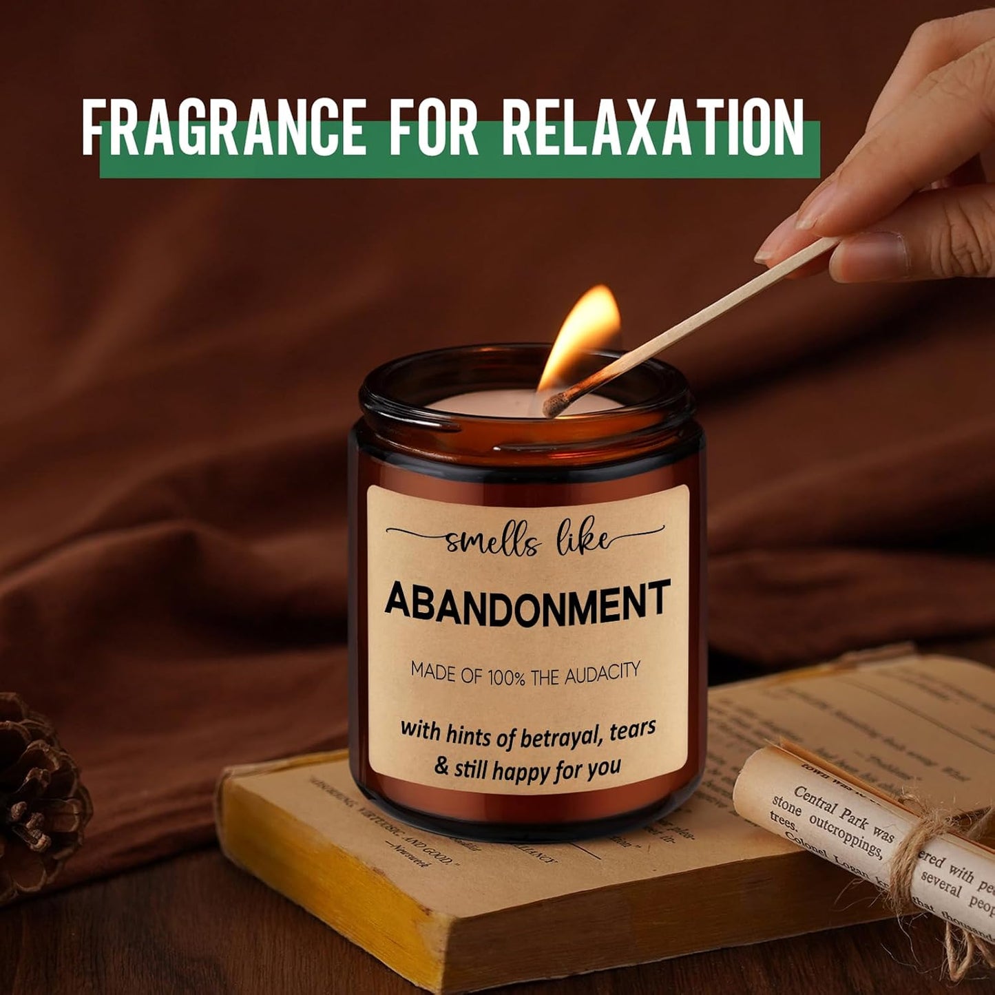 Scented Candles - Friends Moving Away, Coworker Leaving Ideas, Funny Retirement Gifts for Women, Men - Goodbye, Going Away, Farewell Gifts for Coworkers, Boss, Work Bestie, Woman, Best Friend