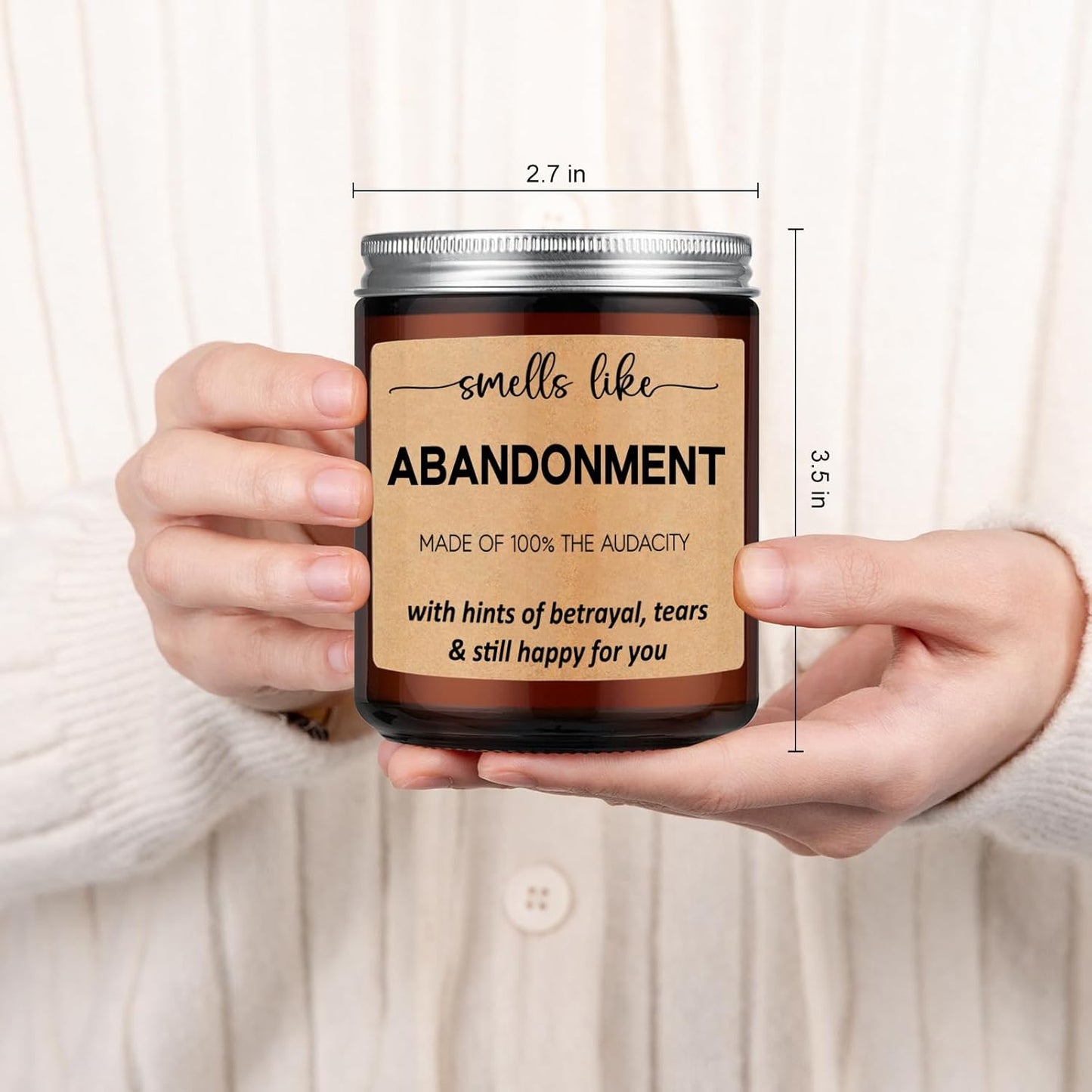 Scented Candles - Friends Moving Away, Coworker Leaving Ideas, Funny Retirement Gifts for Women, Men - Goodbye, Going Away, Farewell Gifts for Coworkers, Boss, Work Bestie, Woman, Best Friend