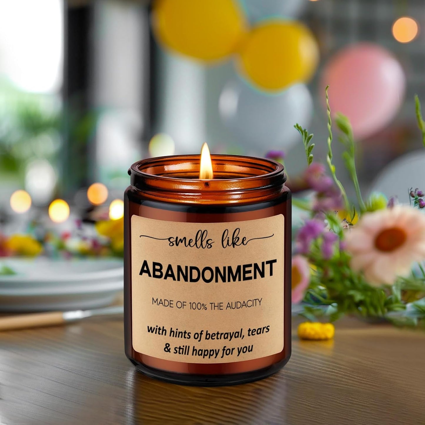 Scented Candles - Friends Moving Away, Coworker Leaving Ideas, Funny Retirement Gifts for Women, Men - Goodbye, Going Away, Farewell Gifts for Coworkers, Boss, Work Bestie, Woman, Best Friend