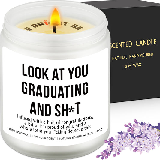 Graduation Gift, Bachelors Graduation Gift, Masters Graduation, Nursing School Grad, College Graduation Gift, High School Graduation, Achievement Gift, Funny Surprise Gift - Funny Grad Scented Candle