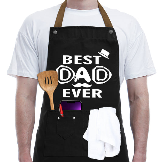 Gifts for Dad from Daughter Son - Father's Day Gifts - Birthday Gifts, Thanksgiving Gifts, Christmas Gifts for Dad - Funny Birthday Gifts for Dad, Best Dad Gifts - Best Dad Ever, BBQ Chef Apron