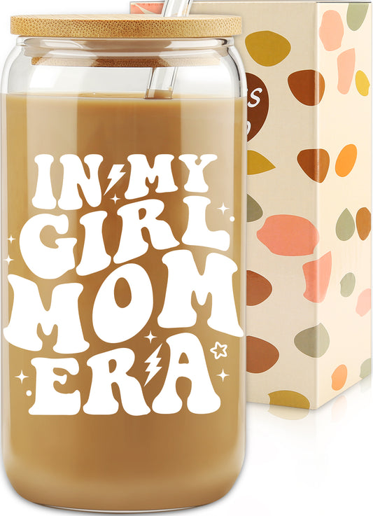 iiGifts In My Girl Mom Era Tumbler - Funny Coffee Cup for New/Expecting Moms, Aunts and Girl Mom Club | Mothers Day, Christmas, Baby-Shower Gift for Women