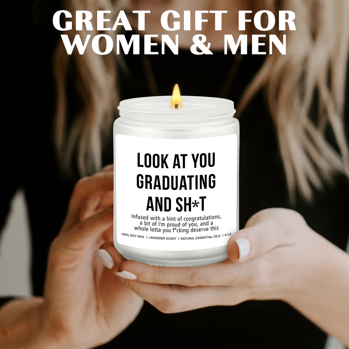 Graduation Gift, Bachelors Graduation Gift, Masters Graduation, Nursing School Grad, College Graduation Gift, High School Graduation, Achievement Gift, Funny Surprise Gift - Funny Grad Scented Candle