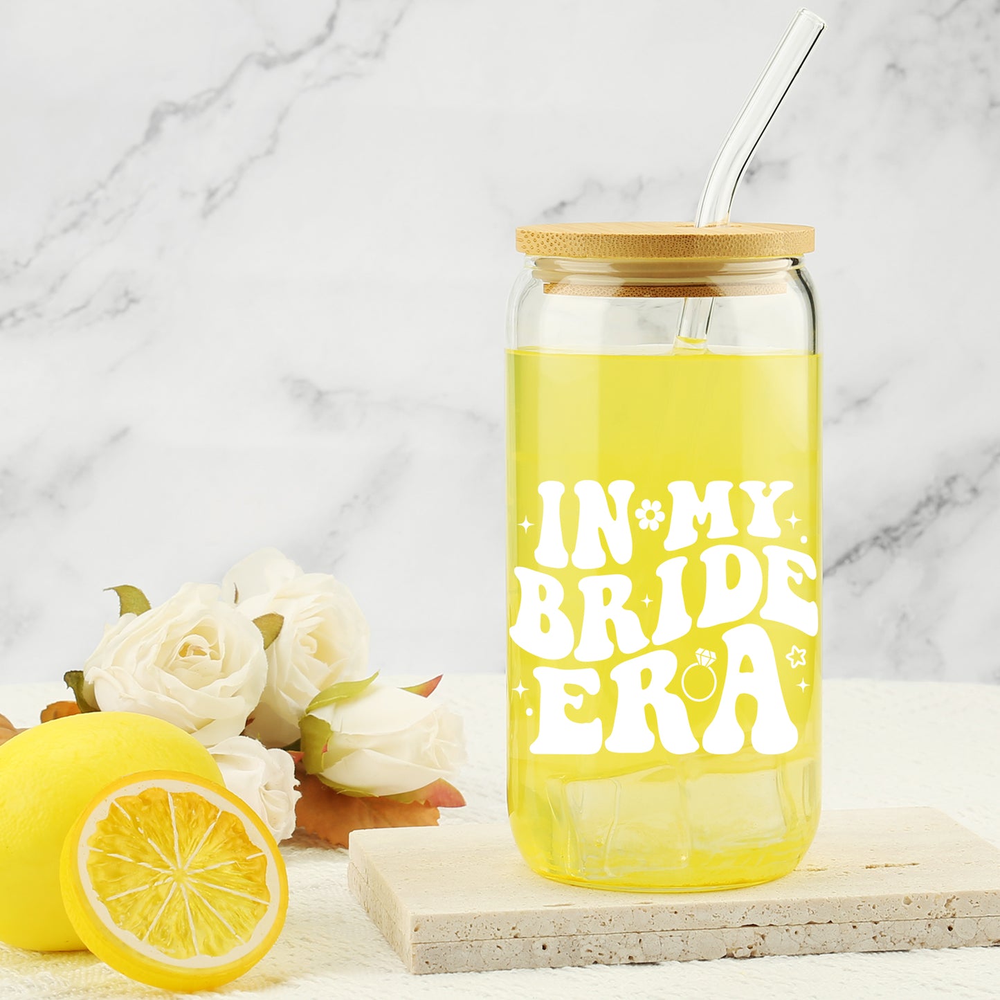 Fiance Engagement Gift, In My Bride Era Glass Cup, Future Wife Present, Wedding Gifts For Bride, Trendy Coffee Cup, Christmas for New Wife, Valentine's Day, Bridal Shower Gift, Newlywed Present
