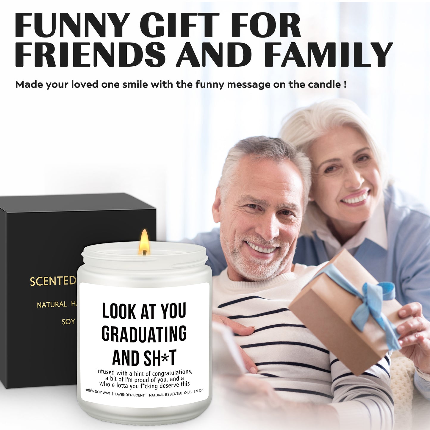 Graduation Gift, Bachelors Graduation Gift, Masters Graduation, Nursing School Grad, College Graduation Gift, High School Graduation, Achievement Gift, Funny Surprise Gift - Funny Grad Scented Candle