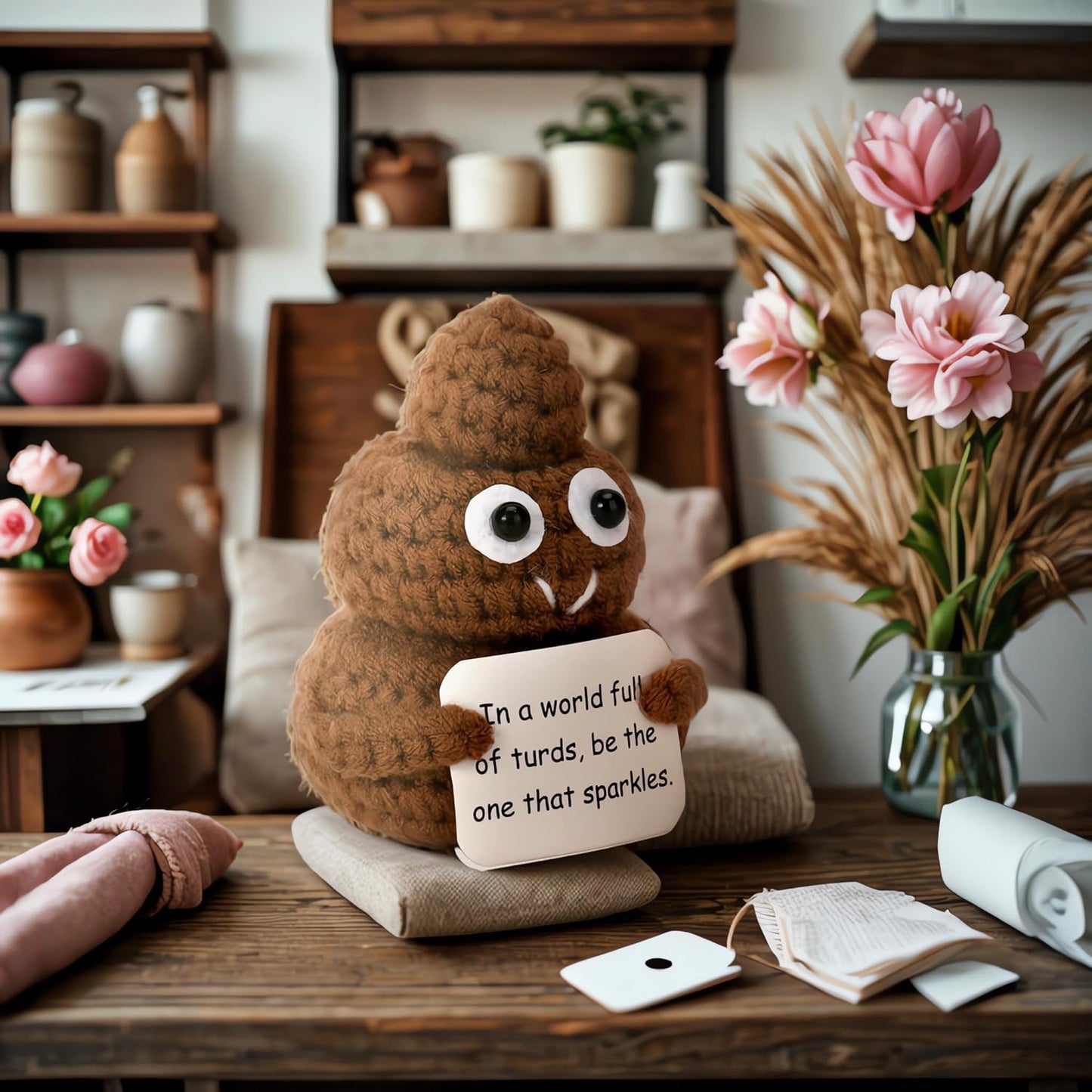 Funny Gag Gifts for Women,Sister, Brother, Dad, Mom, Bestfriends,Coworkers,Teen Boy,Easter Basket Stuffers, Small Gifts, Home Office Decor Christmas Stocking Stuffer